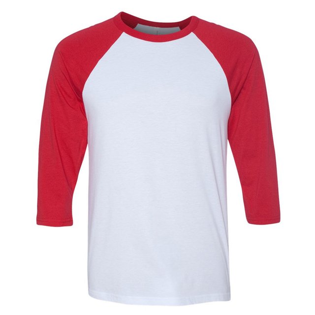 Bella + Canvas T-Shirt de Baseball Unisexe à Manches 3/4