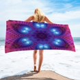 thumbnail image 1 of TopLLC Microfiber Beach Towel Super Lightweight Colorful Bath Towel Sandproof Beach Blanket Multi-Purpose Towel For Travel Swimming Pool 30x60 Inch, 1 of 8