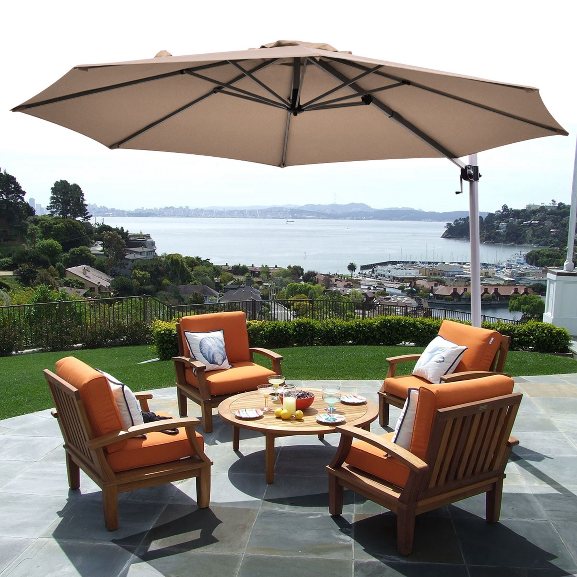 11 foot patio umbrella canada 3 Tiers Outdoor Table Umbrella Blue / 11FT The Classic Round Affordable Patio Umbrella is a top seller and sells a lot every year 9 ft. x 11 ft.