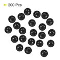 thumbnail image 3 of Unique Bargains Perles de Pêche Rondes en Plastique de 8 mm Outil d'Attirail Noir 200 Pcs, 3 of 5