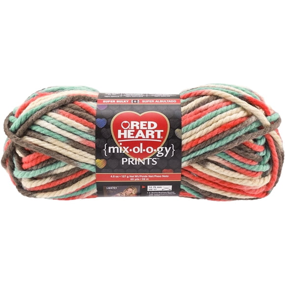 Red Heart Mixology Print Yarn-Retro