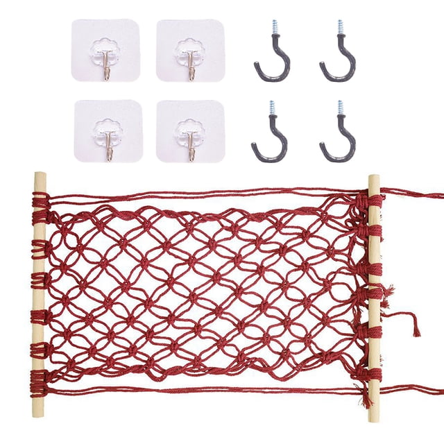 EGNMCR Baskets for Organizing, Baskets Home Kitchen Fruit Hanging Basket Wind Cotton Rope Hand-woven Vegetable And Fruit Net Pocket A netting