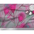 thumbnail image 2 of Soimoi Rayon Fabric Peacock Feather Fabric Prints By Yard 56 Inch Wide, 2 of 3