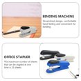 thumbnail image 2 of OULII 1Pc White Office Stapler Desktop Binding Machine with Streamlined Design for Comfortable Hand Use, 2 of 8
