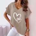 thumbnail image 2 of Birdeem Blouse d'Été Aguichant Mode Imprimée Col en V Manches Courtes pour Femmes, 2 of 6