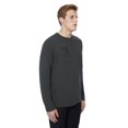 thumbnail image 4 of Dark Black Men's Long Sleeve Crew Neck, 4 of 6