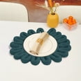 thumbnail image 4 of Nilvkv Woven Insulation Pad Kitchen Flower Shaped Placemat Handmaded Pot Mat Cup Mat Size 7X7 Inches, 4 of 6