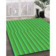 thumbnail image 3 of Ahgly Tapis Rectangulaire Lavable en Machine Intérieur Transitionnel Vert Lime Foncé, 5 Pieds x 7 Pieds, 3 of 7