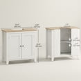 thumbnail image 3 of kleankin Armoire de Lavabo de Salle de Bain, Armoire sous l'Évier avec Tablette Ajustable, 3 of 10