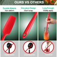 thumbnail image 3 of Long Handle Silicone Kitchen Spatula Non-Stick Rubber Spatula (red+black), 3 of 5