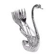 thumbnail image 1 of Coffee Spoons and Forks Set Stainless Steel Bar Dessert Serving Utensils With Swan-Shaped Rack 12 cm Spoon 13 cm Fork, 1 of 2
