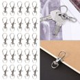 thumbnail image 3 of CHOK 25/50/75/100pcs Swivel Lobster Clasp Clips Hook Alloy Key Ring Split Keychain Durable Diy Keyring Hook, 3 of 13