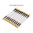 thumbnail image 1 of 10pcs SMA Mâle à SMA Mâle RG402 Câbles Coaxiaux Connecteur Semi-Rigide 10cm, 1 of 3