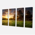 thumbnail image 2 of Fenced Ranch at Sunrise - Landscape Canvas Art Print, 2 of 3