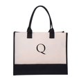 thumbnail image 1 of Canvas Beach Bag With Adjustable Crossbody Strap And Matching Makeup Bag For Women Birthday Gift, 1 of 1