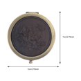 thumbnail image 2 of Vintage Mirror Women Portable Dual-sided Makeup Mirror Compact Folding Mirror, 2 of 8