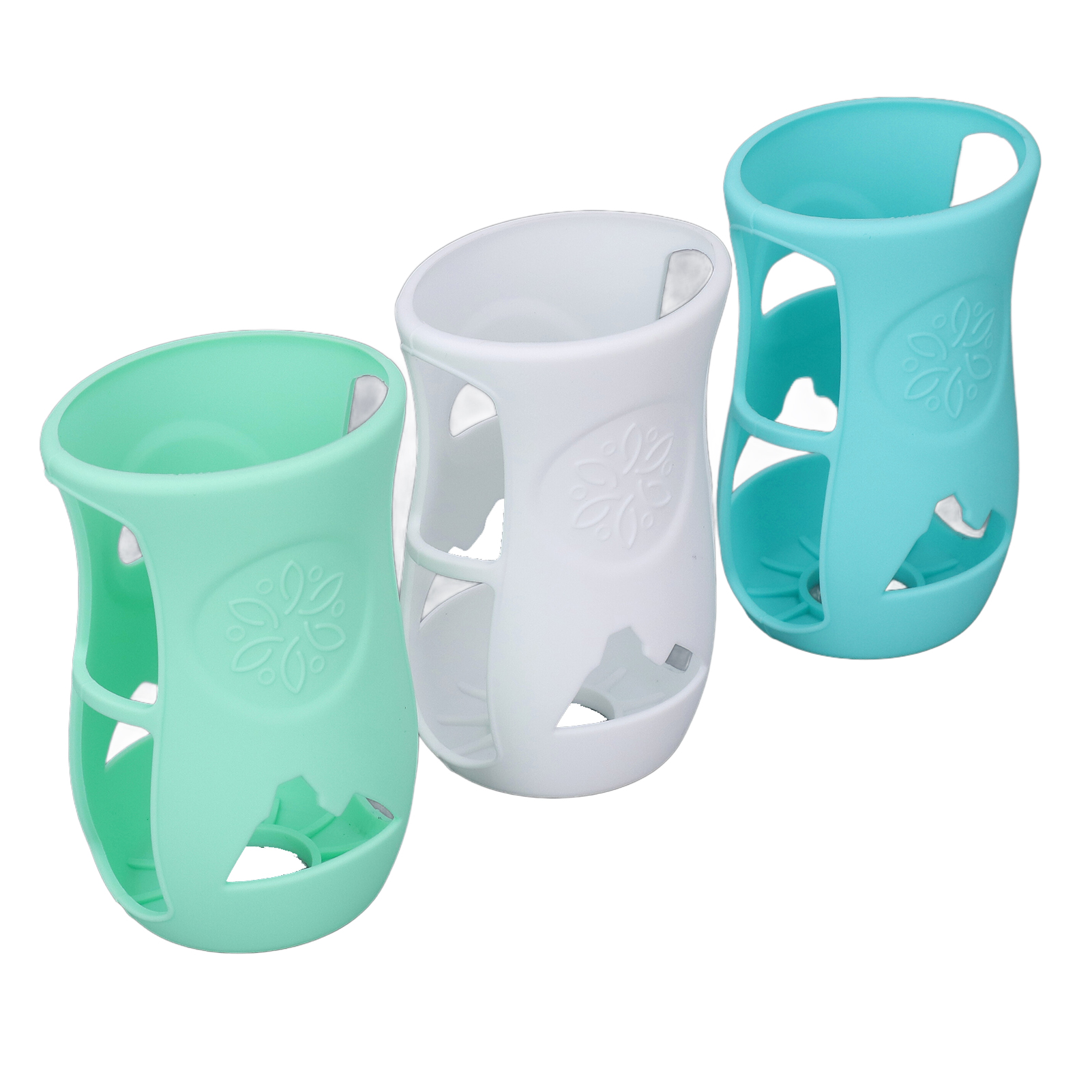 240ml Baby Bottle Silicone Sleeve  Shatter Proof Soft Silicone Cover for Glass Baby Bottles 8 Oz  with Insulation and   Washable Dishwasher Safe