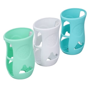 240ml Baby Bottle Silicone Sleeve  Shatter Proof Soft Silicone Cover for Glass Baby Bottles 8 Oz  with Insulation and   Washable Dishwasher Safe