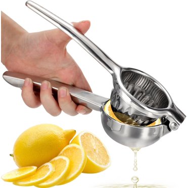 Professional Lemon Squeezer, Citrus Press for Large Lemons Limes Small Oranges, Stainless Steel Construction Heavy Duty Manual Juicer Easy to Clean Save Time and Effort for
