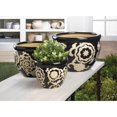 thumbnail image 2 of Summerfield Terrace 10018723 Floral Nights Ceramic Planter Set, 2 of 2