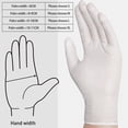 thumbnail image 2 of 100PCS Professional Nitrile Gloves Multi-Purpose Vinyl Gloves Safety Work Gloves Latex Powder Free Gardening Nitrile Gloves for Home Kitchen Outdoor Use 9 Inch, 2 of 7