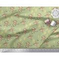 thumbnail image 3 of Soimoi Poly Georgette Fabric Banana & Monkey Kids Fabric Prints by Yard 52 Inch Wide, 3 of 3