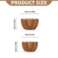 thumbnail image 2 of Bovemsi Dinnerware Household Round Wooden Fruit Salad Bowl Dinnerware Basin Container Kitchen Tool, 2 of 6