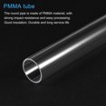 thumbnail image 4 of Unique Bargains 18mm ID x 20mm OD x 305mm Clear Rigid Acrylic Pipe Round Tube 2 Pack, 4 of 6