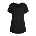 thumbnail image 2 of SMihono Hauts pour Femmes Été Chic Décontracté Mode Uni Manches Courtes Allaitement Femme Enceinte Blouse de Maternité T-Shirt Oversize pour Femmes, 2 of 4