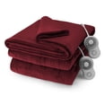 thumbnail image 1 of Sunbeam Twin, Full/Queen, King Velvet, 12 Heat Settings, 12-Hour Auto Shut-Off, Fast Heating, Electric Heated Blanket, 1 of 9