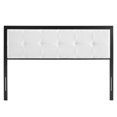 thumbnail image 4 of Modway Teagan Tufted Metal and Fabric Full Headboard in Black/White, 4 of 7