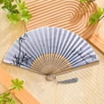 thumbnail image 4 of Paper Fans Set – Stylish Folding Hand Fans for Dance Party and Craft Use – Handheld Fans for Concerts Weddings and Events, 21x5 cm, Pink 2Packs, 4 of 9