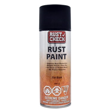 La Peinture Antirouille Noir Mat Rust Check
