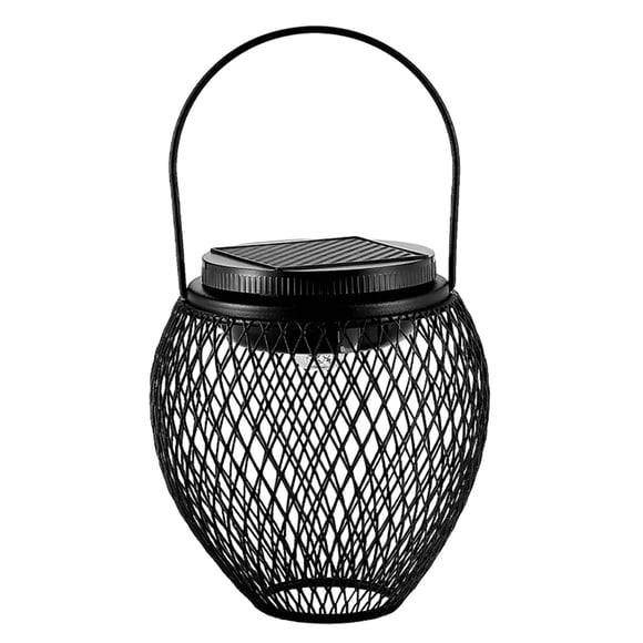 Birdeem Solar Lanterns Outdoor Hanging Lantern Lights Hollowed-Out Metal Decor Lantern Led Decorative Garden Light Delicate Garden Decoration for Patio