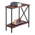 thumbnail image 3 of Convenience Concepts Tucson Wedge End Table in Black and Cherry Wood Finish, 3 of 3