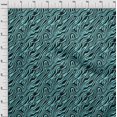 thumbnail image 4 of oneOone Silk Tabby Turquoise Blue Fabric Animal Skin Sewing Craft Projects Fabric Prints By Yard 42 Inch Wide, 4 of 4
