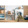thumbnail image 2 of Ahgly Company Machine Washable Indoor Round Transitional Oak Brown Area Rugs, 4' Round, 2 of 7