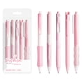 thumbnail image 1 of SIYTUAU Stylos Gel Roses, Lot de 5, Pointe Fine Rétractable 0,5 mm, Séchage Rapide, Stylos à Encre pour l'École et le Bureau, Fournitures d'Écriture, Rose, 5 Stylos Gel Roses, 1 of 7
