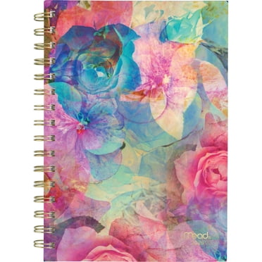 Agenda hebdomadaire Mead® 2026 à motif floral en couleur