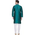 thumbnail image 3 of Kurta Pyjama pour Homme Vêtements Inde Mariage Fête (Vert, 3TG), 3 of 5