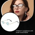 thumbnail image 2 of Mini Sunglass Eye Protector Retro Eyewear Design Multipurpose Hiking Attractive Fashionable Multicolored Small Sweet Gift Chic Design Attractive Kid Supplies Gold/Green, 2 of 9