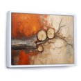 thumbnail image 2 of Designart Arbre Brun Rouge art Mural Encadré Décor, Arbre Brun Rouge art Mural Encadré, composition Abstraite d'Arbre Brun Rouge, Grand art Mural Traditionnel Multicolore Encadré Blanc, Cadre de Couleur Blanche, 2 of 5