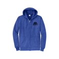 thumbnail image 1 of Gravity Outdoor Co. Zip-Up Hoodie - Heather Royal - Black Logo - Small, 1 of 2