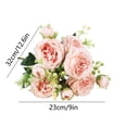 thumbnail image 3 of LSLJS Beautiful Artificial Silk Fake Flowers Wedding Valentines Bouquet Bridal Decor, Valentine's Day Decorations, 3 of 6