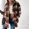 thumbnail image 2 of CEHVOM Mode Femme Manches Longues Ouvert devant Ample Manteau Imprimé Blouse Liquidation, 2 of 5
