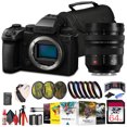 thumbnail image 1 of Panasonic Lumix S5 IIX Mirrorless Camera (DC-S5M2XBODY) + Panasonic Lumix 16-35mm F/4 Lens + 64GB Memory Card + Filter Kit + Color Filter Kit + Corel Photo Software + DMW-BLK22 Battery + Bag + More, 1 of 10