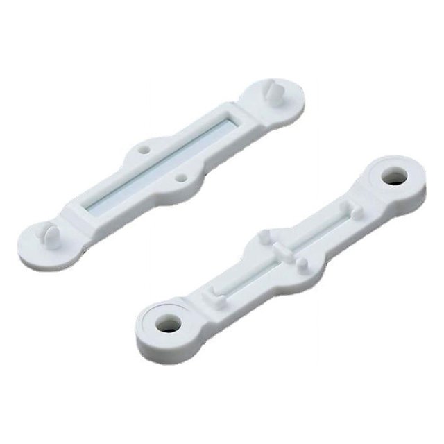 Pinces pour Écran de Fenêtre, Plastique Blanc (Lot de 8)
