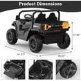 thumbnail image 2 of 24V 4WD Ride-On Dump Truck with Remote Control, 2-Seater Electric Construction Vehicle with Dump Bed & Shovel, 2 of 8