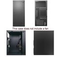 thumbnail image 3 of matx case,itx case,High Airflow Micro ATX PC Case, Support MATX, Mini-ITX, Micro ATX case Slim with USB3.0x1 I/O Port, Black Without Fans, 3 of 7