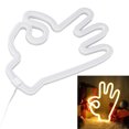 thumbnail image 4 of Hand Finger LED Neon Light, USB And Battery Powered LED Neon Sign Warm Light Shockproof  For Bedroom, 4 of 8